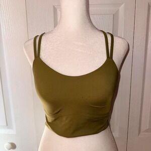 Lululemon Like a‎ Cloud Bra Long Line Bronze Green Size 8/10 NWOT
